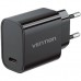 Зарядний пристрій Vention 1xUSB-C PD30W + cable USB-C to USB-C black (G18B0-EU)