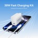 Зарядний пристрій Vention 1xUSB-C PD30W + cable USB-C to USB-C white (G18W0-EU)