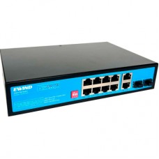 Комутатор мережевий Ewind EW-S1912CG-AP POE