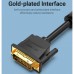Кабель мультимедійний DVI M to VGA M 3.0m 24+5pin black Vention (EACBI)