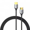 Кабель мультимедійний HDMI M to HDMI M 1.0m V2.0 4K60Hz PVC gray Vention (ALEHF)