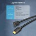 Кабель мультимедійний HDMI M to HDMI M 1.0m V2.0 4K60Hz 90° corner PVC black Vention (AARBF)