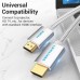 Кабель мультимедійний HDMI M to HDMI M 1.0m V2.0 4K60Hz braided aluminum alloy gray Vention (AABIF)