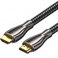 Кабель мультимедийный HDMI M to HDMI M 15.0m V2.0 4K60Hz braided zinc alloy black Vention (ALMBN)