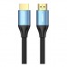 Кабель мультимедійний HDMI M to HDMI M 3.0m V2.0 4K60Hz aluminum alloy blue Vention (ALHSI)