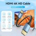 Кабель мультимедійний HDMI M to HDMI M 3.0m V2.0 4K60Hz aluminum alloy blue Vention (ALHSI)