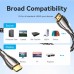 Кабель мультимедійний HDMI M to HDMI M 3.0m V2.0 4K60Hz braided zinc alloy black Vention (ALMBI)