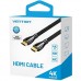 Кабель мультимедійний HDMI M to HDMI M 3.0m V2.0 4K60Hz braided zinc alloy black Vention (ALMBI)