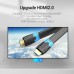 Кабель мультимедійний HDMI M to HDMI M 5.0m V2.0 4K60Hz PVC flat black Vention (AAKBJ)