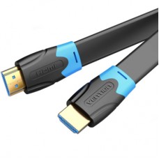 Кабель мультимедійний HDMI M to HDMI M 8.0m V2.0 4K60Hz PVC flat black Vention (AAKBK)