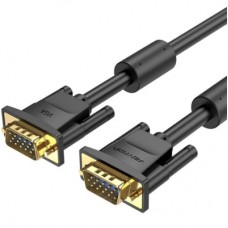 Кабель мультимедійний VGA M to VGA M 1.0m ferrite black Vention (DAEBF)