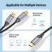 Кабель мультимедійний USB-C M to 2xRCA F 0.5m black Vention (BGVHD)
