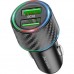 Зарядний пристрій BOROFONE 2xUSB QC3.0 36W car adapter black (6941991101205)