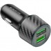 Зарядний пристрій BOROFONE 2xUSB QC3.0 36W car adapter black (6941991101205)