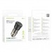 Зарядний пристрій BOROFONE 1xUSB-C PD + 1xUSB 38W car adapter transparent black (6941991106965)