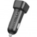 Зарядний пристрій BOROFONE 1xUSB-C PD30W + 1xUSB QC3.0 car adapter black (6941991110818)