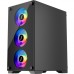 Корпус для ПК 1stPlayer X2-M-BK-4F1-PS-600FK-EU