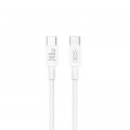 Дата кабель USB-C to USB-C 1.0m 240w White XO (NB-Q298-CC.white)