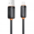 Дата кабель USB 2.0 AM to Lightning 1.0m 3A black XO (NB302-AI.black)