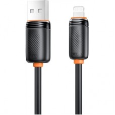 Дата кабель USB 2.0 AM to Lightning 1.0m 3A black XO (NB302-AI.black)