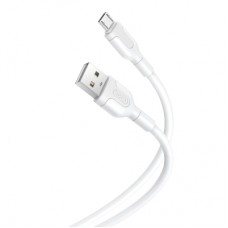 Дата кабель USB 2.0 AM to Micro 5P 1.0, 2A white XO (NB212-AM.white)
