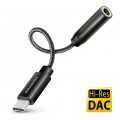 Переходник USB-C M to 3.5mm F DAC black AXAGON (ADA-HC)