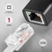 Перехідник USB-C to RJ45 Ethernet 1000Mbps black AXAGON (ADE-ARC)