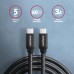 Дата кабель USB-C to USB-C 2.0m v3.2 Gen 1 PD 60W 3A black AXAGON (BUCM3-CM20AB)