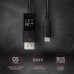 Кабель мультимедійний USB-C to DisplayPort M 1.8m 4K60Hz black AXAGON (RVC-DPC)