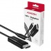Кабель мультимедійний USB-C to DisplayPort M 1.8m 4K60Hz black AXAGON (RVC-DPC)