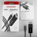 Кабель мультимедійний USB-C to DisplayPort M 1.8m 4K60Hz black AXAGON (RVC-DPC)