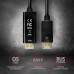 Кабель мультимедійний DisplayPort M to HDMI M 1.8m 4K30Hz black AXAGON (RVD-HI14C2)