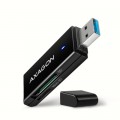 Зчитувач флеш-карт AXAGON USB-A 3.2 to SD/microSD 5Gbps black (CRE-S2N)