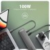 Концентратор AXAGON USB-C 9-in-1 4xUSB 3.2 + 2xUSB-C + HDMI + SD/TF + RJ45 1000Mbps + PD 100W black/gray (HMC-10HLS)