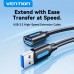 Дата кабель USB 3.2 AM/AF 2.0m 10Gbps PVC black Vention (CBOBH)