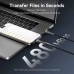 Дата кабель USB-C to USB-C 1.2m 5A nylon braided black Vention (CTYBAV)