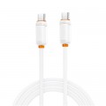 Дата кабель USB-C to USB-C 1.0m 27W white XO (XO-CB-300CC-WH)