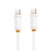 Дата кабель USB-C to USB-C 1.0m 27W white XO (XO-CB-300CC-WH)