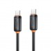 Дата кабель USB-C to USB-C 1.0m 27W black XO (XO-CB-300CC-BK)