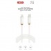 Дата кабель USB-C to Lightning 1.0m 27W white XO (XO-CB-300CL-WH)