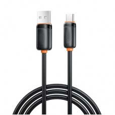 Дата кабель USB 2.0 AM to USB-C 1.0m 3A black XO (XO-CB-300UC-BK)