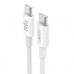 Дата кабель USB-C to USB-C 1.0m 240W white XO (XO-CB-240CC-WH)