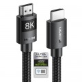 Кабель мультимедійний HDMI M to HDMI M 10.0m 8K60Hz 48Gbps braided Ugreen (95966)