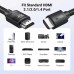 Кабель мультимедійний HDMI M to HDMI M 10.0m 8K60Hz 48Gbps braided Ugreen (95966)