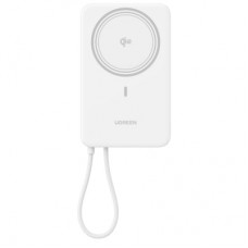 Батарея універсальна Ugreen 10000mAh 30W 1xUSB-C + 15W Magnetic Wireless + cable USB-C white (75983B)