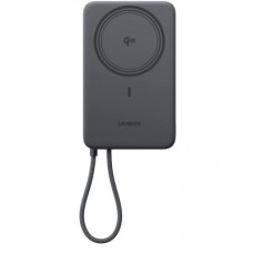 Батарея універсальна Ugreen 10000mAh 30W 1xUSB-C + 15W Magnetic Wireless + cable USB-C black (75982B)