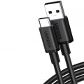 Дата кабель USB 2.0 AM to USB-C 1.0m 3A black Ugreen (85201)