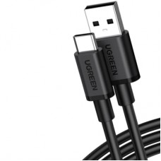 Дата кабель USB 2.0 AM to USB-C 1.0m 3A black Ugreen (85201)