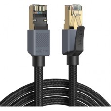 Патч-корд 3m F/FTP cat 8 RJ-45 black 40Gbps 2000MHz Ugreen (85629)