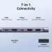 Концентратор Ugreen USB-C 7-in-1 2xUSB 3.0 + USB-C PD100W + HDMI 4K30Hz + SD/TF black (15214)